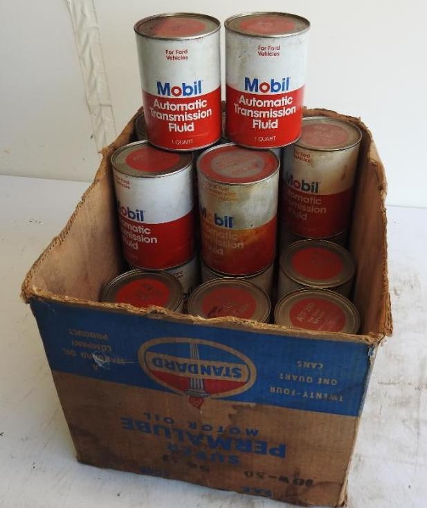 Mobil ATF Quart Oil Can Lot (1 of 5)