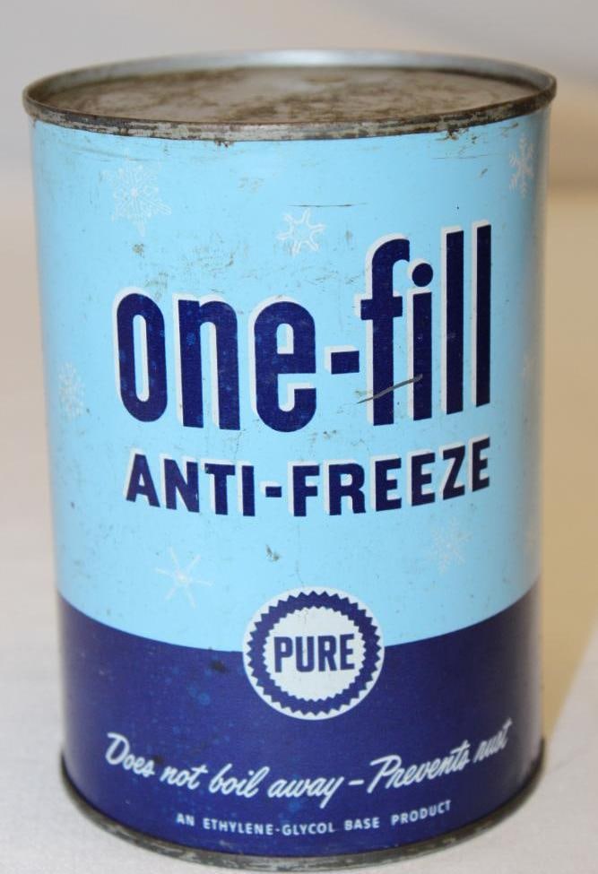 Pure One Fill Metal 1 Quart Antifreeze Can (1 of 3)