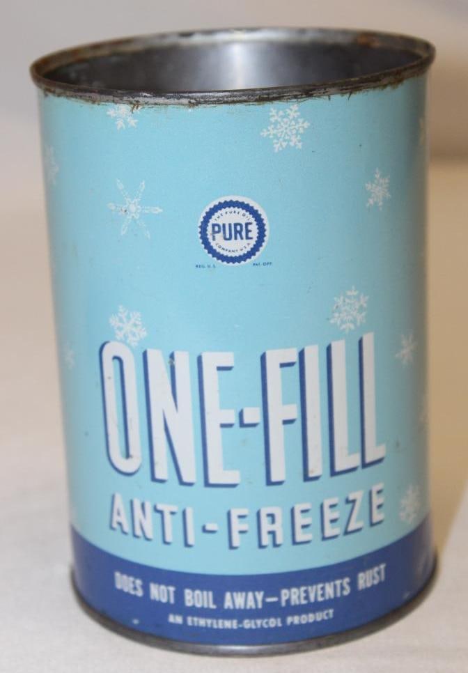Pure One Fill Metal 1 Quart Antifreeze Can (1 of 3)