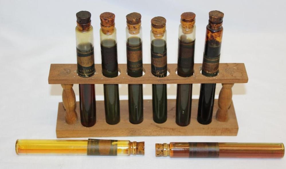 Group of 8 Pure Oil Co Sample Bottle Set (1 of 5)