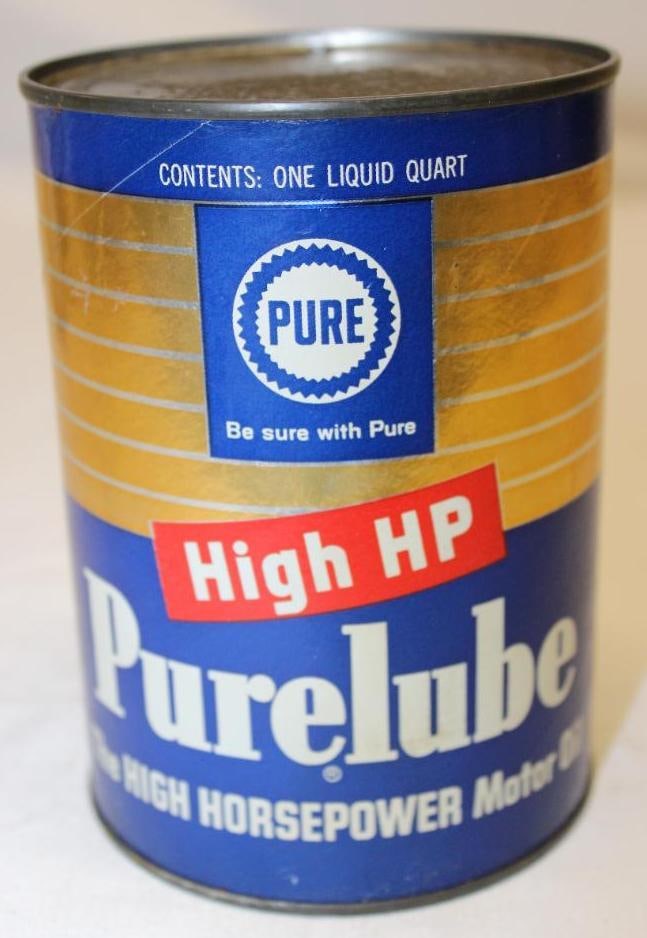 Pure High HP Purelube 1 Quart Motor Oil Can (1 of 3)