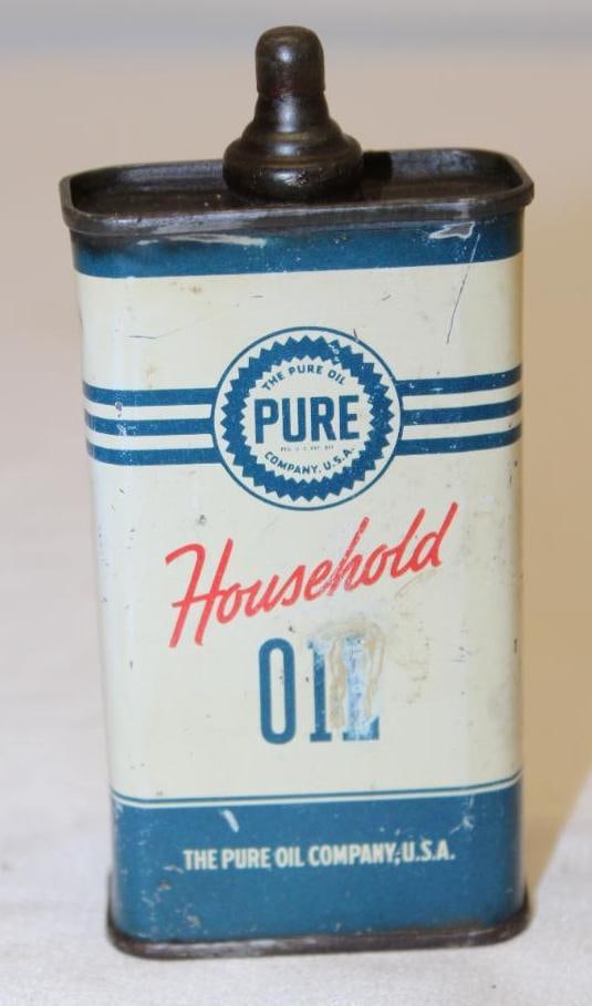 Pure 4oz Household Lead Top Oiler Can (1 of 2)