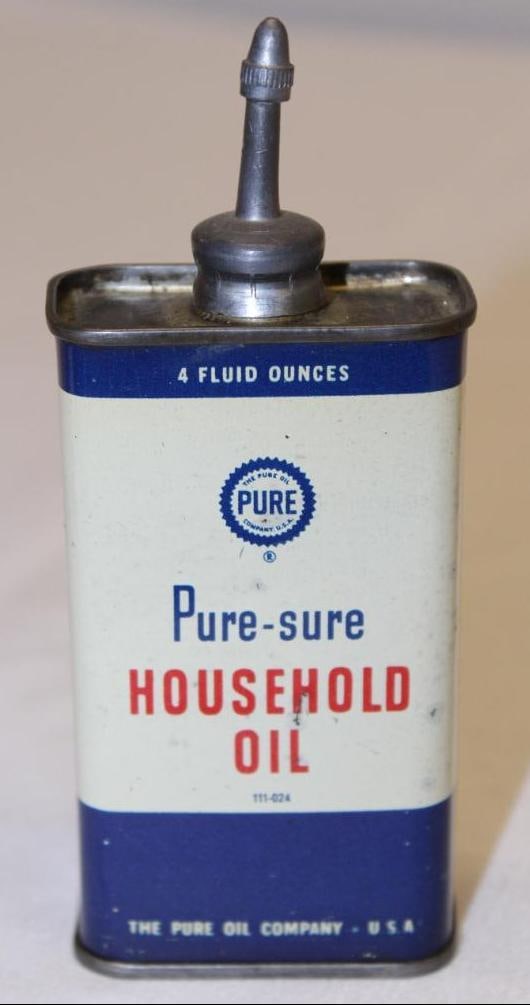 Pure Sure 4oz Lead Top Household Oiler Can (1 of 2)