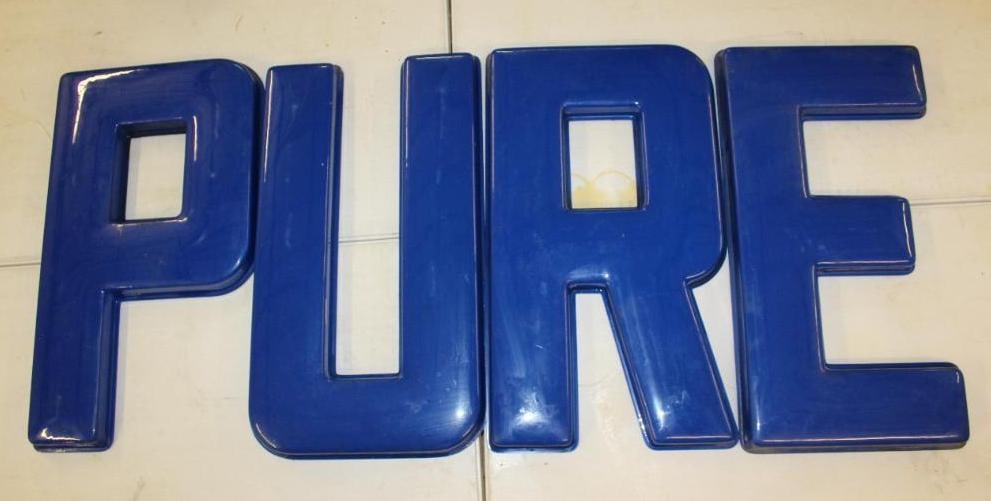 Pure Service Station Advertising Plastic Sign Letters (1 of 6)