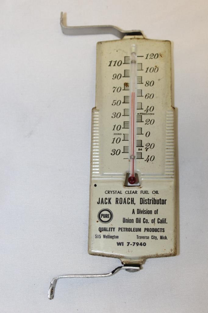 Pure Oil Advertising Thermometer Traverse City, MI (1 of 4)
