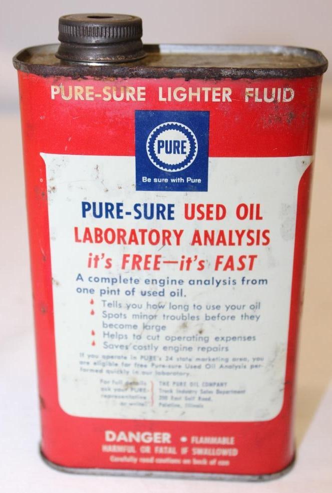 Pure Sure 1 Pint Lighter Fluid Can (1 of 3)