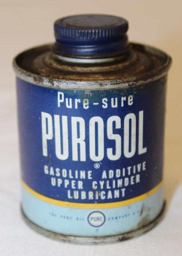 Pure Sure Purosol Gasoline Additive 4oz Can (1 of 2)