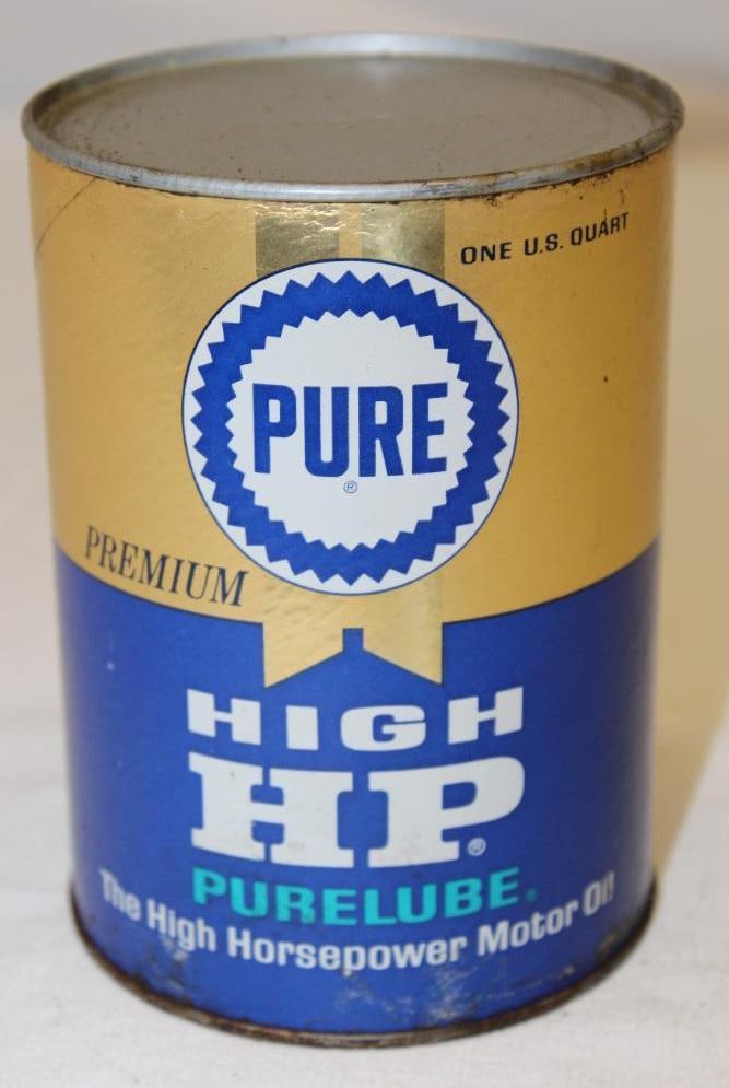 Pure High HP 1 Quart Motor Oil Can (1 of 2)