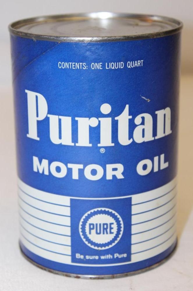 Pure Puritan 1 Quart Motor Oil Can (1 of 2)