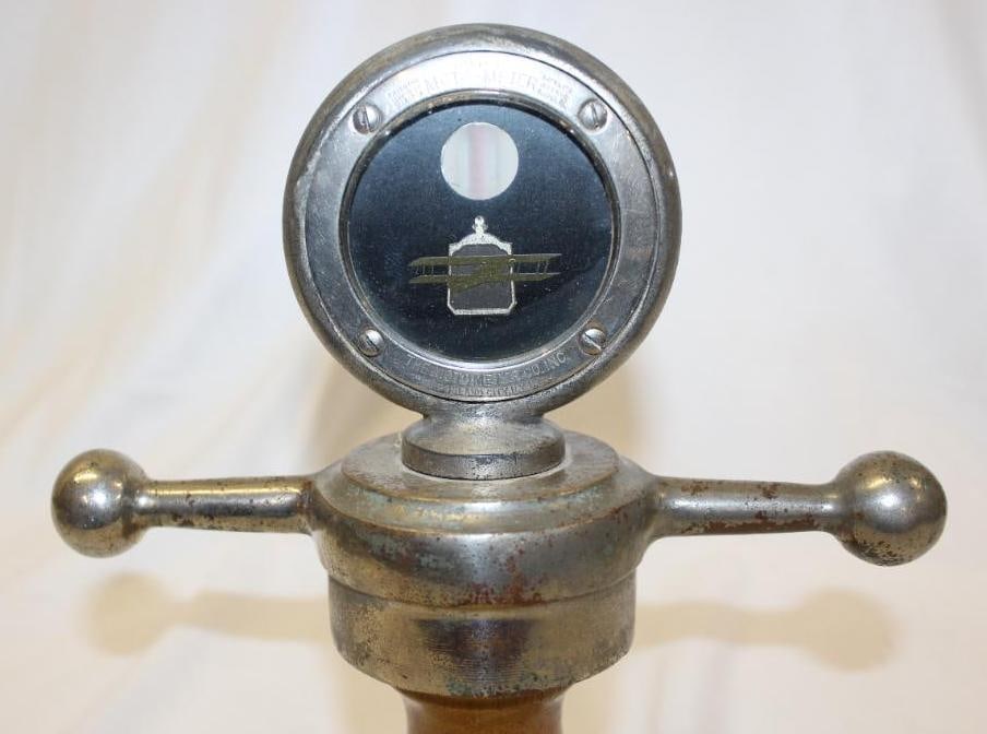 Packard Boyce Moto Meter with Dog Bone Base: 8" x 5.5" x 3"