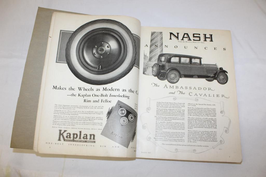 1927 Motor Annual Show Book: 13" x 10", missing both covers