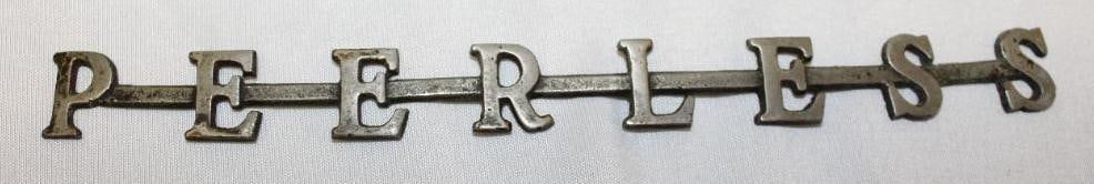 1929-1930 Peerless Motor Car Co Radiator Script Emblem Badge (1 of 2)