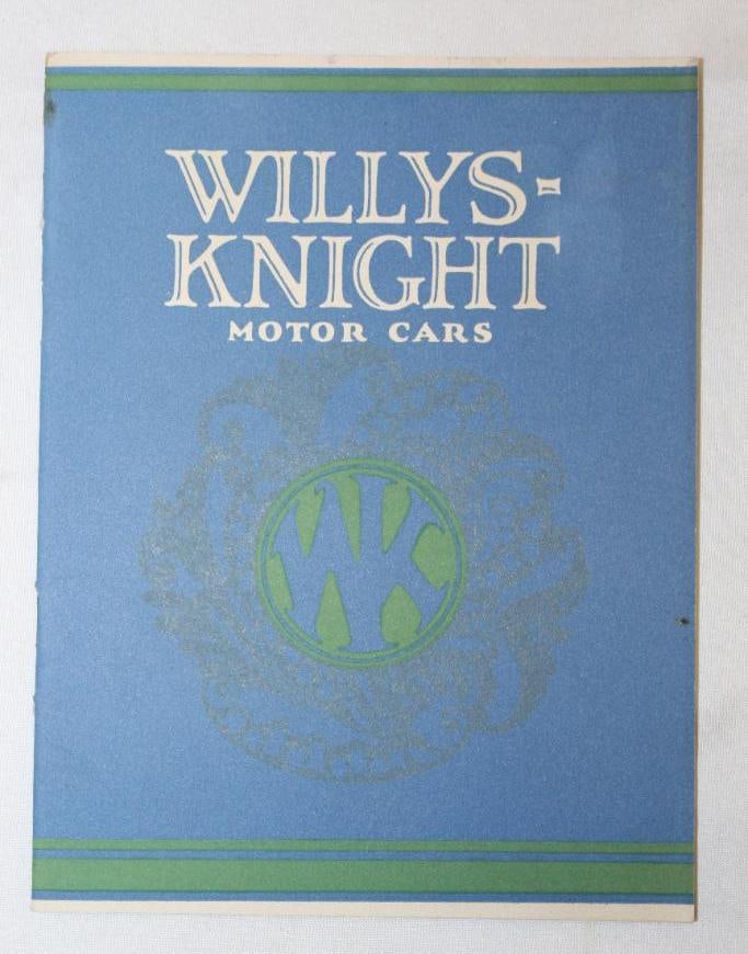 1920's Willys Knight Sales Brochure Book: 7.5" x 5.75"