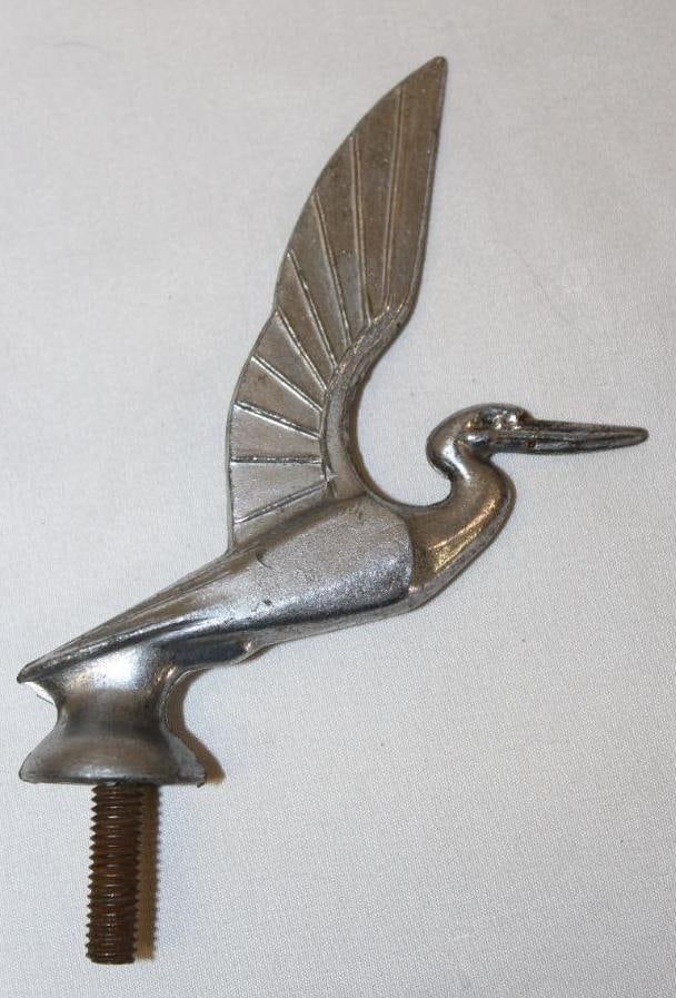 Flying Pelican Radiator Mascot Hood Ornament (1 of 2)