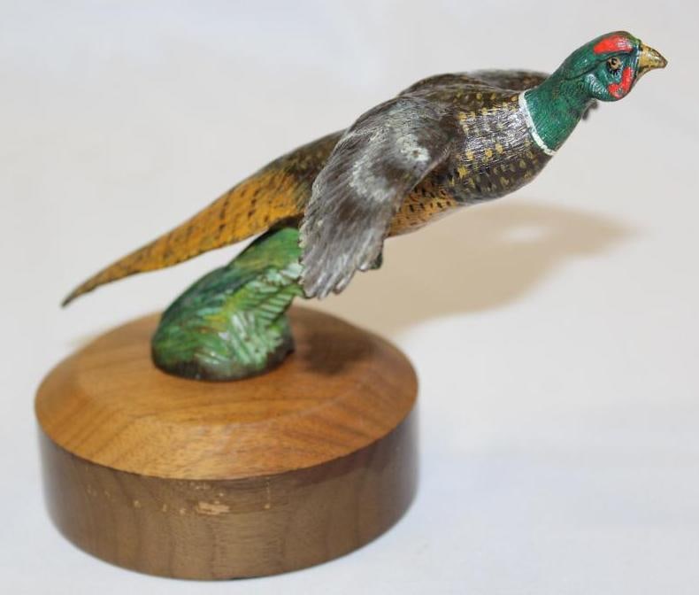 Flying Pheasant Radiator Mascot Hood Ornament by Lejeune (1 of 4)