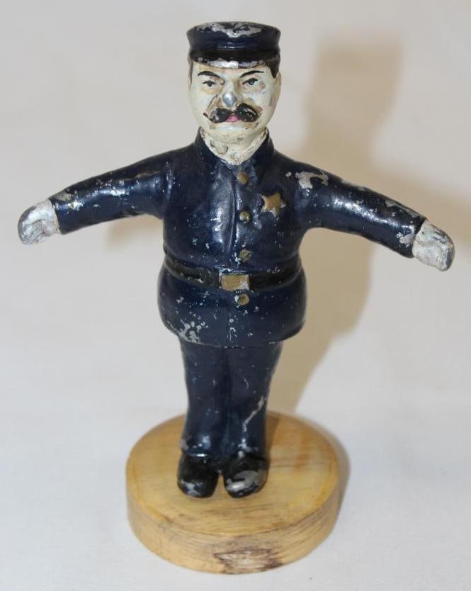 Policeman Traffic Cop Radiator Mascot Hood Ornament (1 of 4)