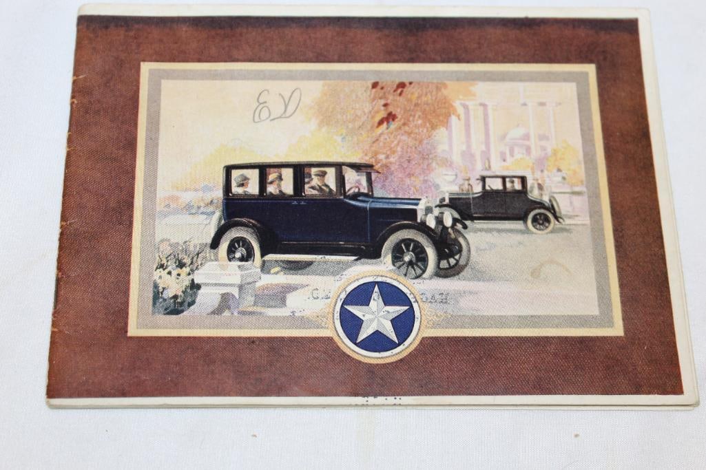 1920's Durant Star Cars Sales Brochure Book (1 of 7)