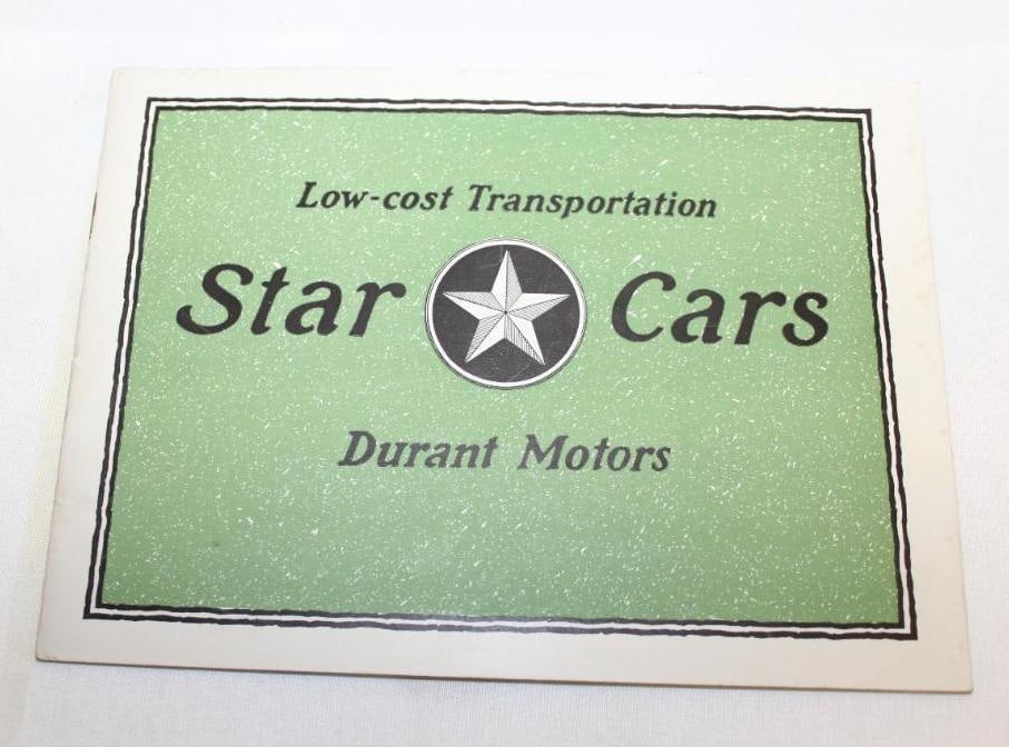 1920's Durant Star Cars Sales Brochure Book (1 of 6)