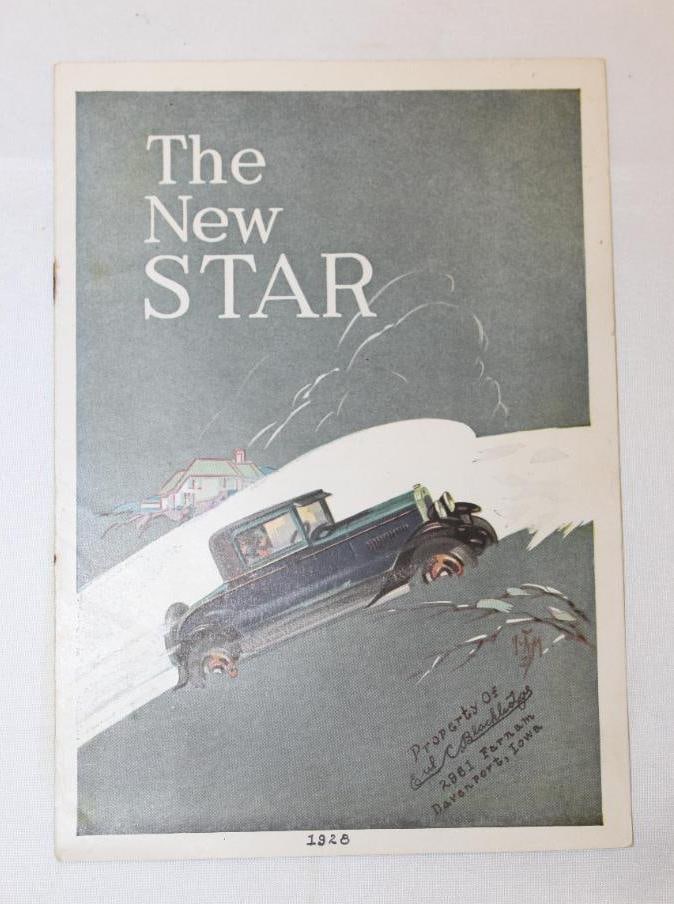 1928 Durant Star Cars Sales Brochure Book: 8.5" x 6"