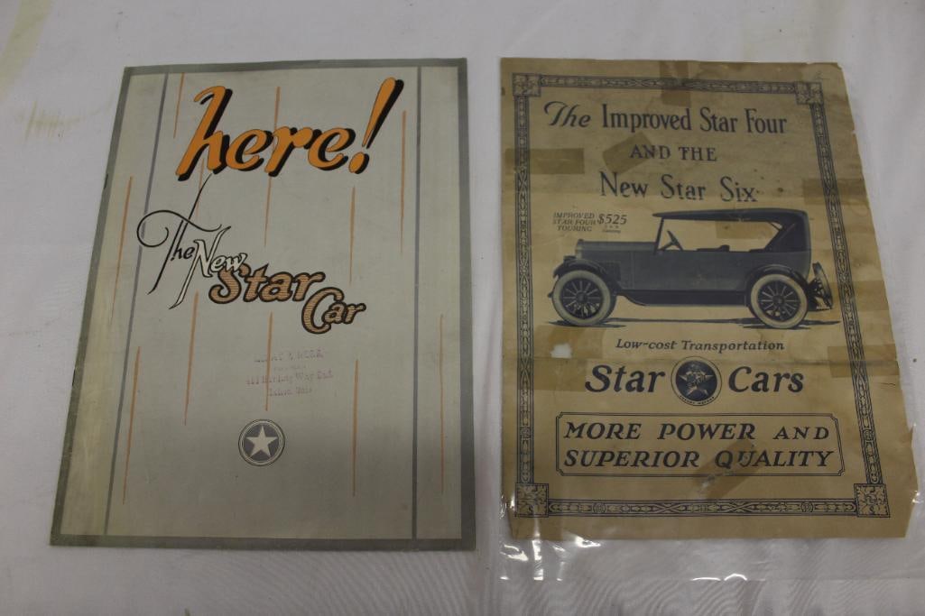 1924 Durant Star Cars Sales Brochure Book: 12" x 9", includes a magazine ad