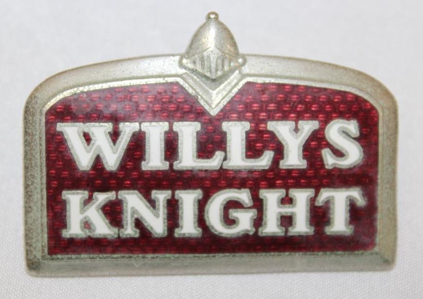 1928-1929 Willys Knight Radiator Emblem Badge (1 of 2)