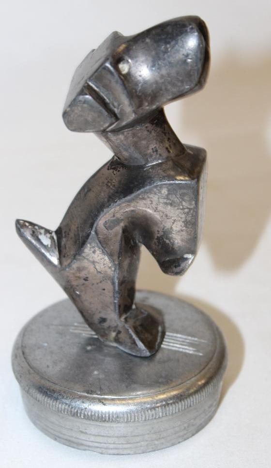 Stylized Terrier Dog Radiator Mascot Hood Ornament (1 of 5)