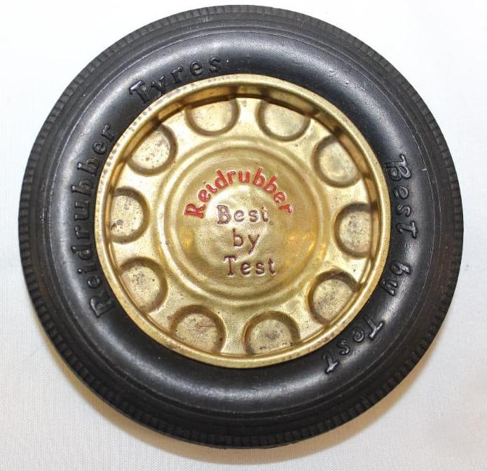 Reidrubber Advertising Tire Ashtray: 4" diameter