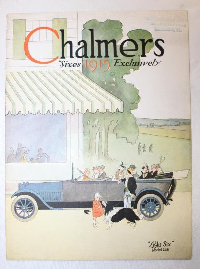 1915 Chalmers Lite 6 Sales Brochure Book: 12" x 9"