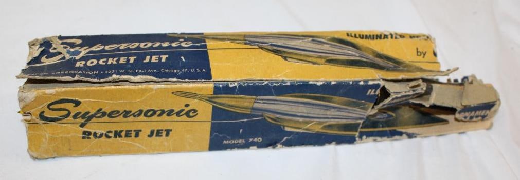 NOS Supersonic Rocket Jet Illuminated Hood Ornament (1 of 5)