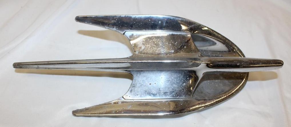 1956 Ford Crown Victoria Radiator Mascot Hood Ornament: 14.5" x 5.5" x 3"