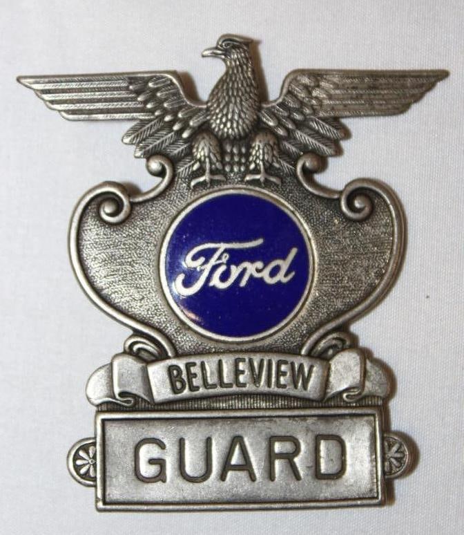 Ford Bellevieu Security Guard Employee Pin Badge (1 of 2)