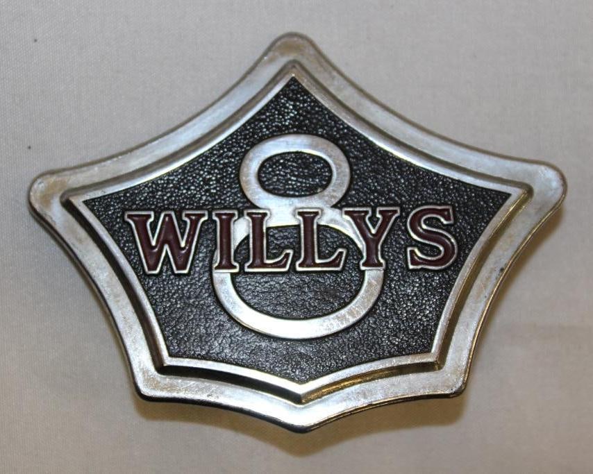 1932-1933 Willys 8 Emblem Badge (1 of 2)