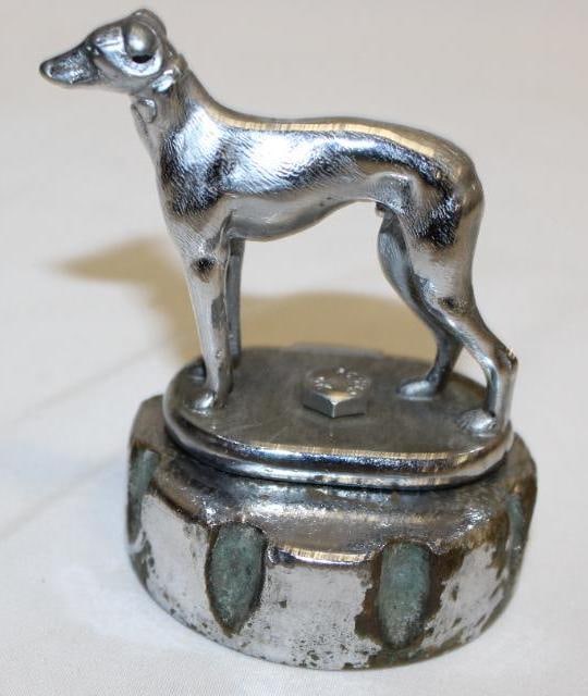 Standing Whippet Dog Radiator Mascot Hood Ornament (1 of 4)