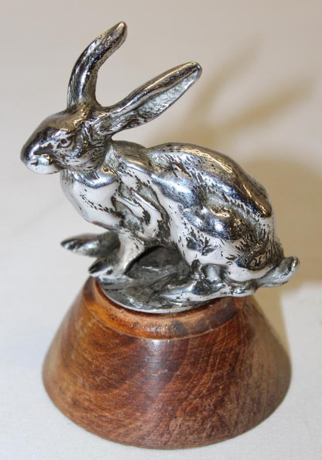 Sitting Rabbit Radiator Mascot Hood Ornament (1 of 4)