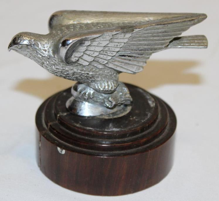 Perched Eagle Radiator Mascot Hood Ornament (1 of 3)