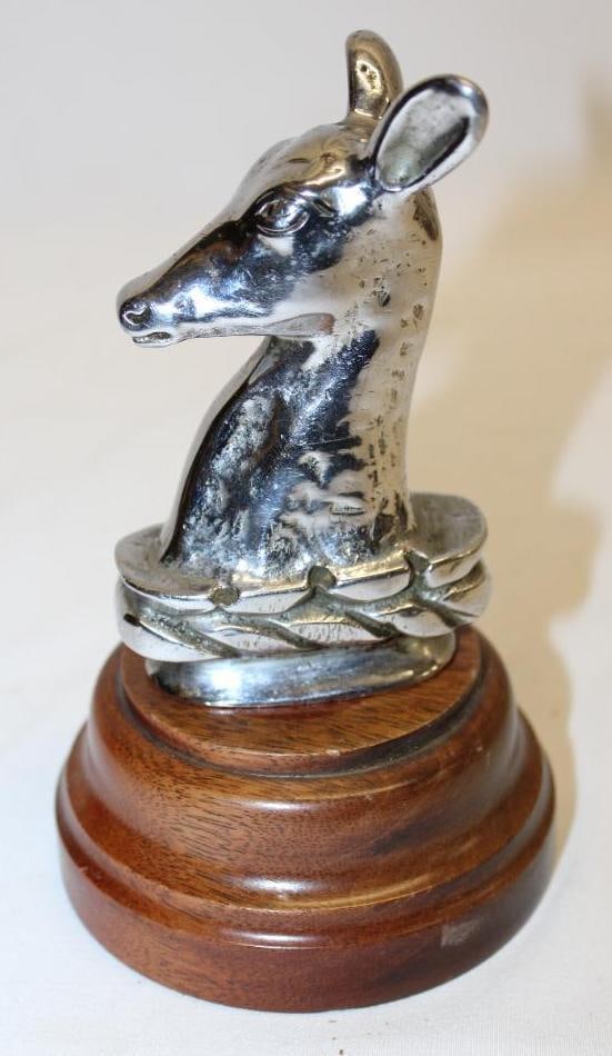 Deer Head Radiator Mascot Hood Ornament (1 of 4)