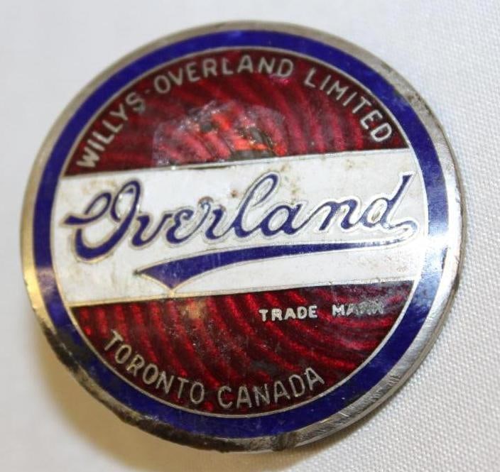 1926 Willys Overland of Canada Radiator Emblem Badge (1 of 2)