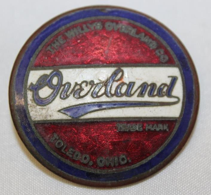 1926 Willys Overland Radiator Emblem Badge (1 of 2)