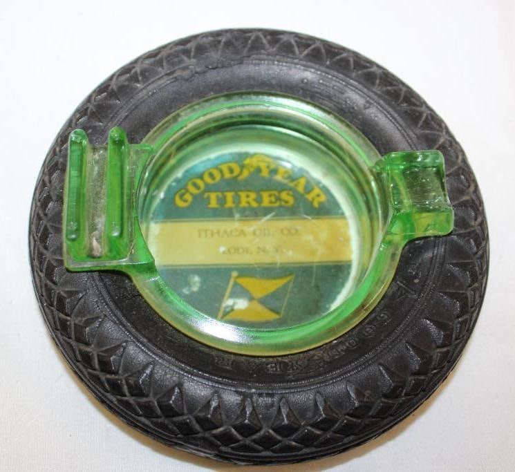 Goodyear Tires of Ithaca Advertising Tire Ashtray (1 of 3)