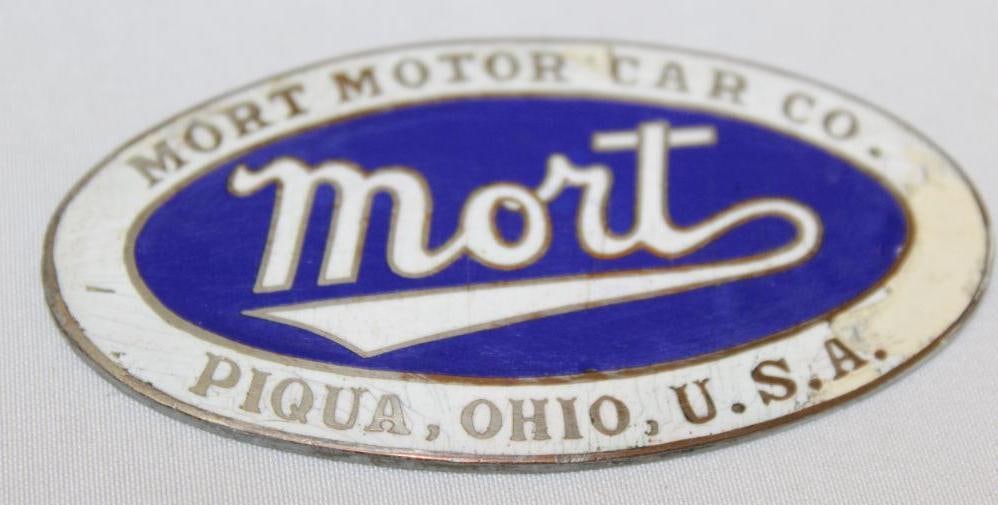 1917-1924 Mort Motor Car Co Radiator Emblem Badge (1 of 2)