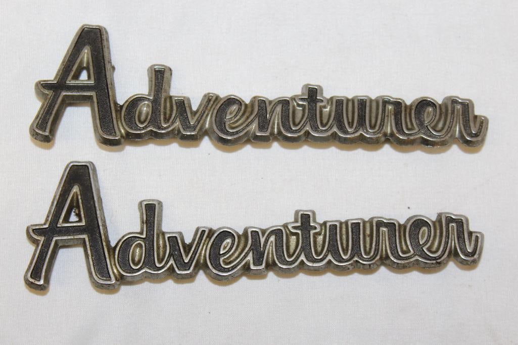 1972-1979 Dodge Truck Power Wagon Adventurer Emblems: 7.25" x 2"
