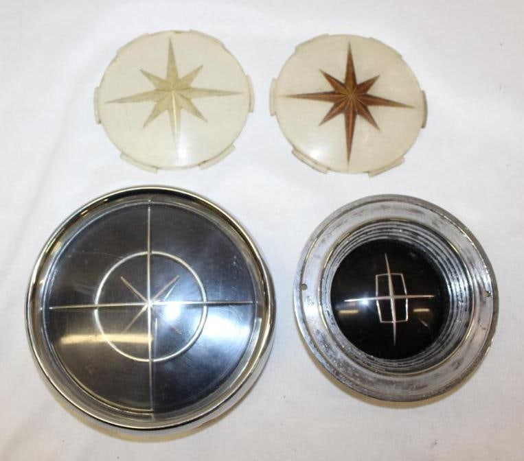 Group of 4 Lincoln Emblem Badges: largest 6" diameter