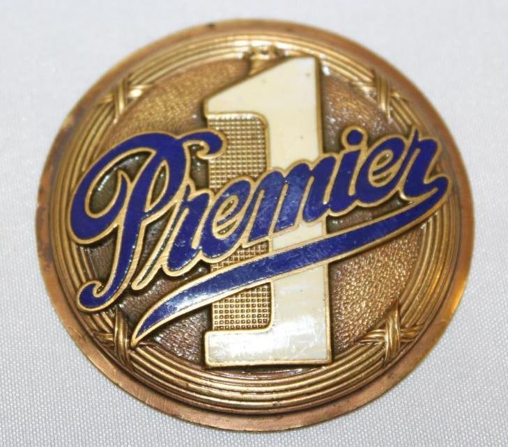 1915-1923 Premier 1 Motor Car Co Radiator Emblem Badge (1 of 2)