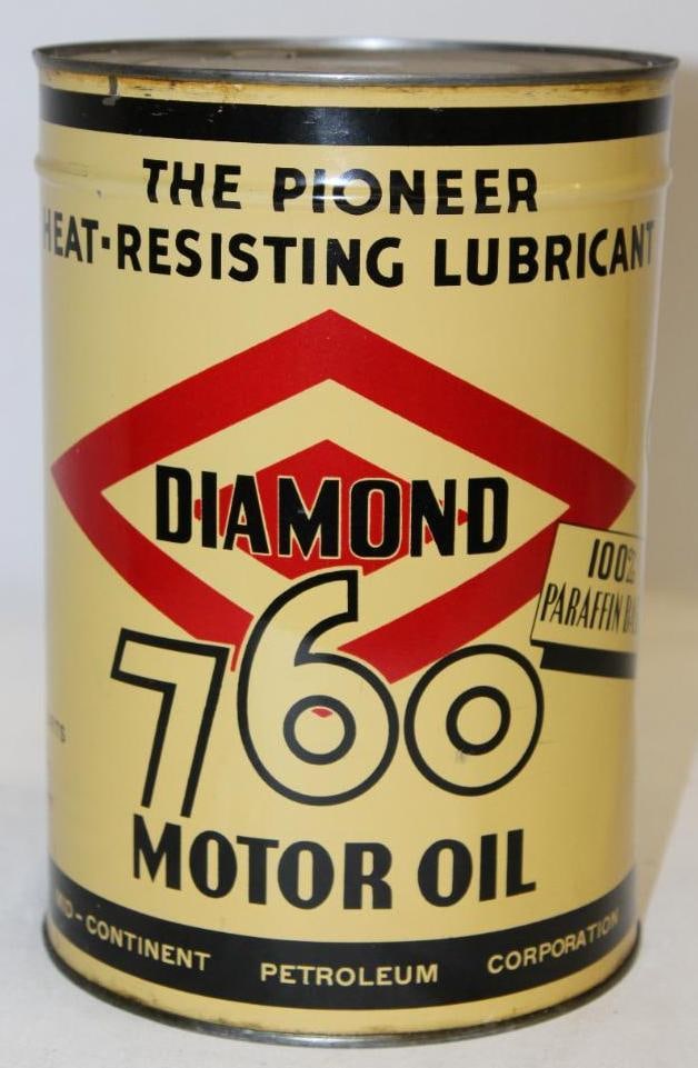 Diamond DX 760 Metal 5 Quart Motor Oil Can (1 of 4)