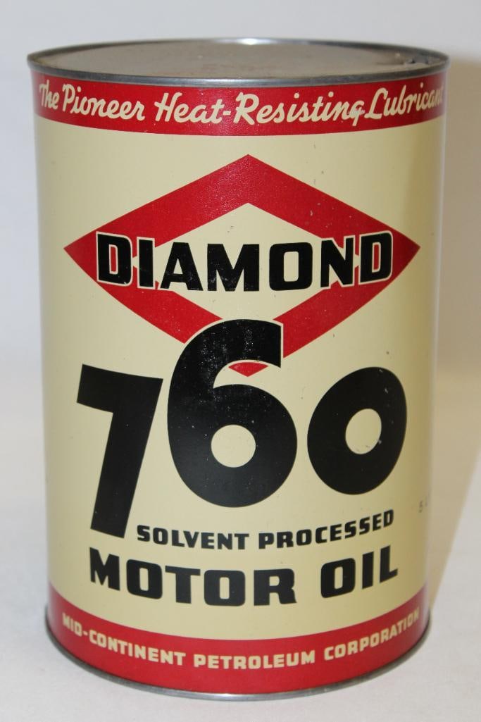 Diamond DX 760 Metal 5 Quart Motor Oil Can (1 of 4)