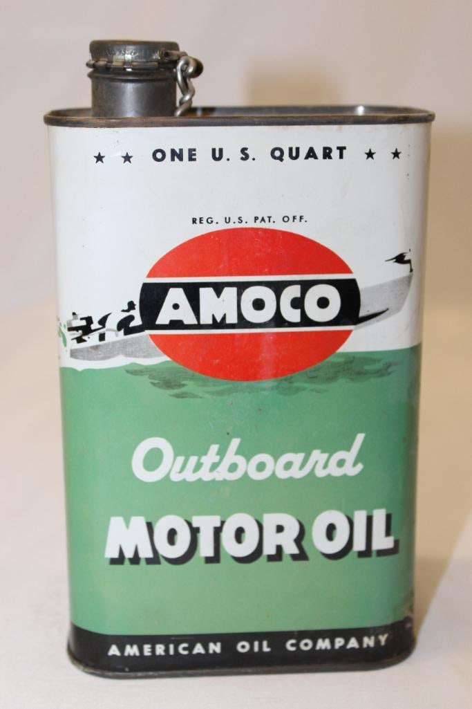 Amoco 1 Quart Outboard Oil Can (1 of 4)