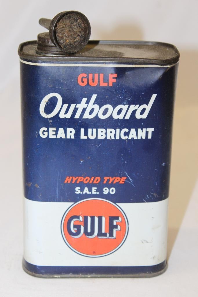 Gulf Gear Lubricant 1 Quart Outboard Oil Can (1 of 4)