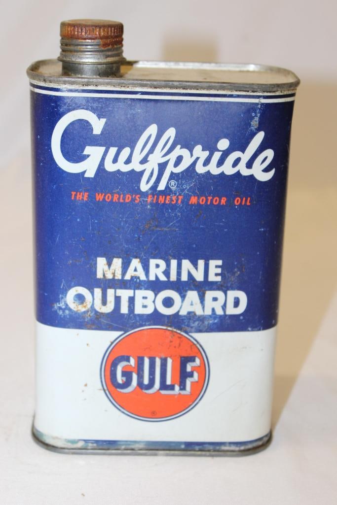 Gulfpride Marine 1 Quart Outboard Oil Can (1 of 4)