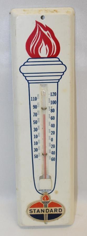 Standard Oil Advertising Gas Station Thermometer (1 of 5)