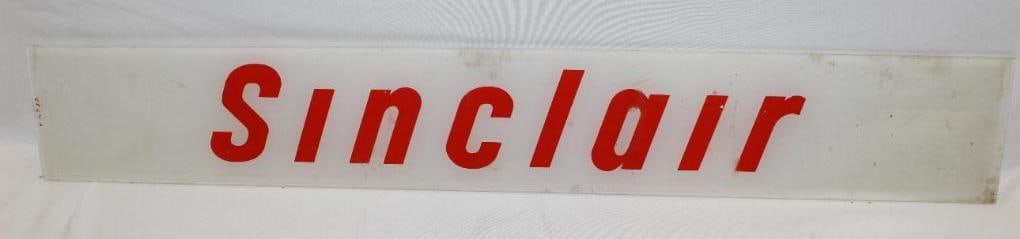 Sinclair Gas Pump Ad Glass Panel (1 of 2)